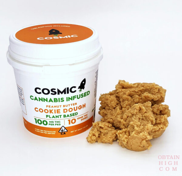 Peanut Butter Cookie Dough 100MG THC by Cosmic Edibles